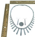 Multicolor Inlay Southwestern Silver Link Necklace Set PX37181